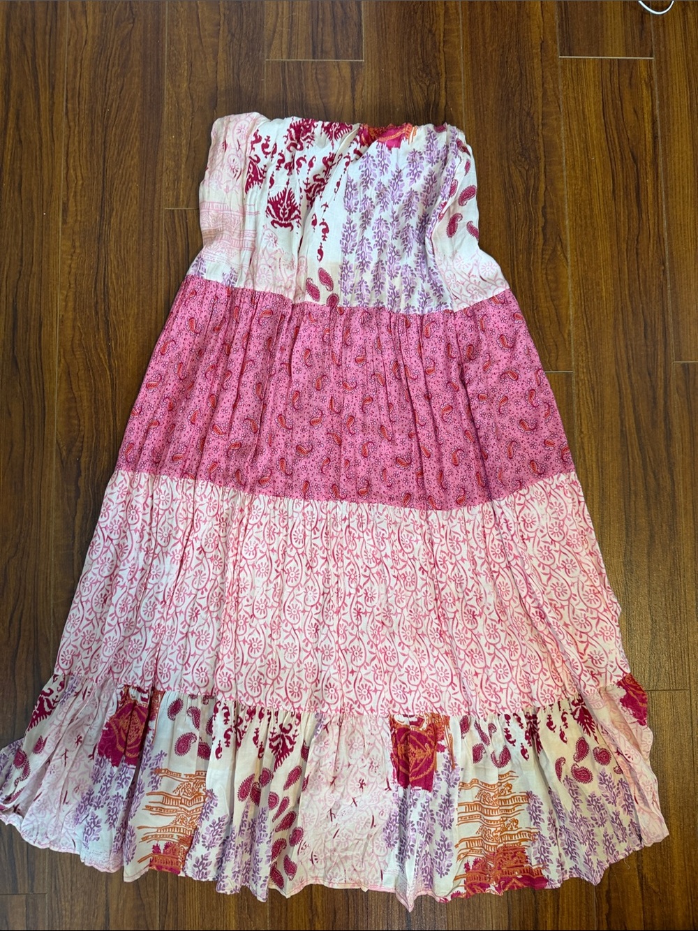 Zara patchwork long skirt - Picture 4 of 4